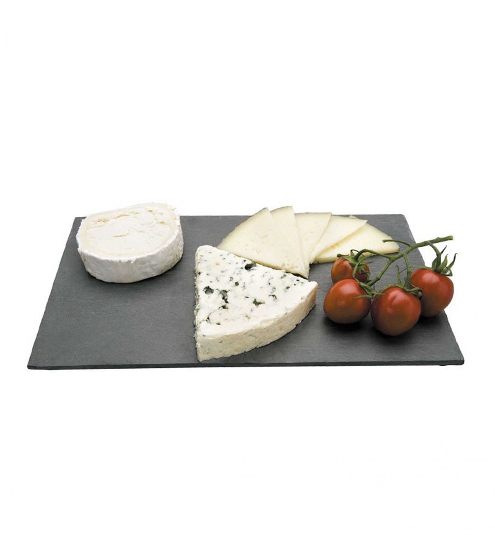 Bandeja Ardósia Retangular Preto 20X30X0.5cm