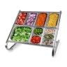 Suporte Cuvetes Inox Duplo 78X78X63cm Suporte Cuvetes Inox Duplo 78X78X63cm