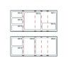 Suporte Cuvetes Inox Individual 78X49X46cm Suporte Cuvetes Inox Individual 78X49X46cm