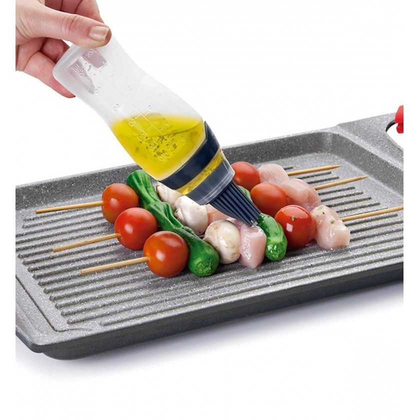 Garrafa Dosificador Pincel Silicone 150ml 5X17.5cm Garrafa Dosificador Pincel Silicone 150ml 5X17.5cm