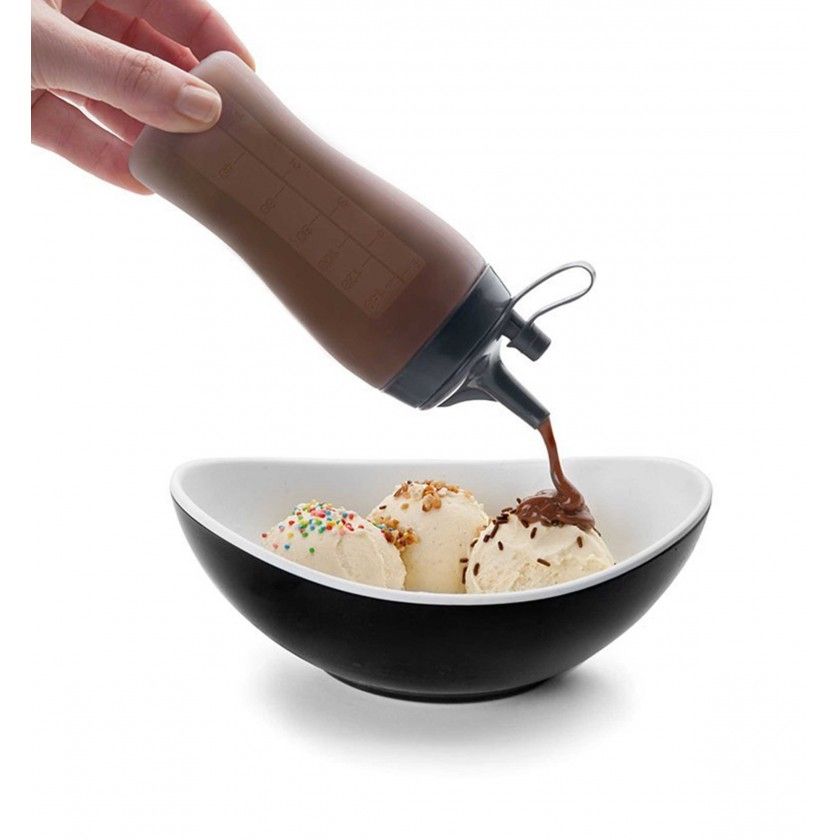 Garrafa Dosificador Pincel Silicone 150ml 5X17.5cm Garrafa Dosificador Pincel Silicone 150ml 5X17.5cm