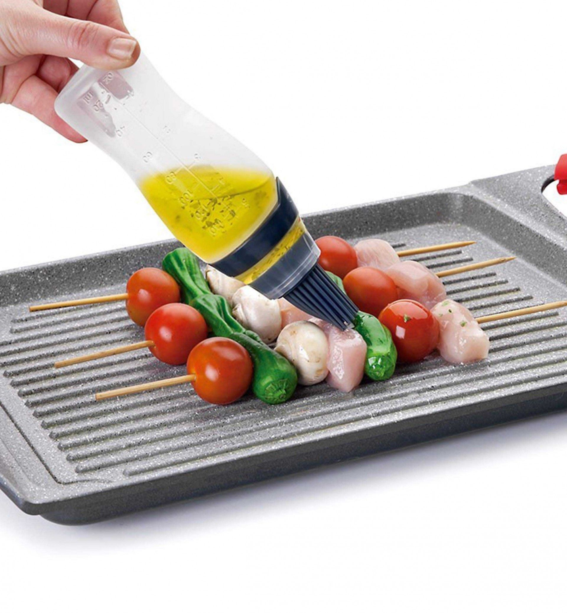 Garrafa Dosificador Pincel Silicone 150ml 5X17.5cm