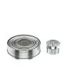 Corta Massa Inox Redondo Curva Pack 9 Corta Massa Inox Redondo Curva Pack 9