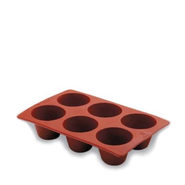 Molde Silicone Retangular 6 Cavidades 29X19cm