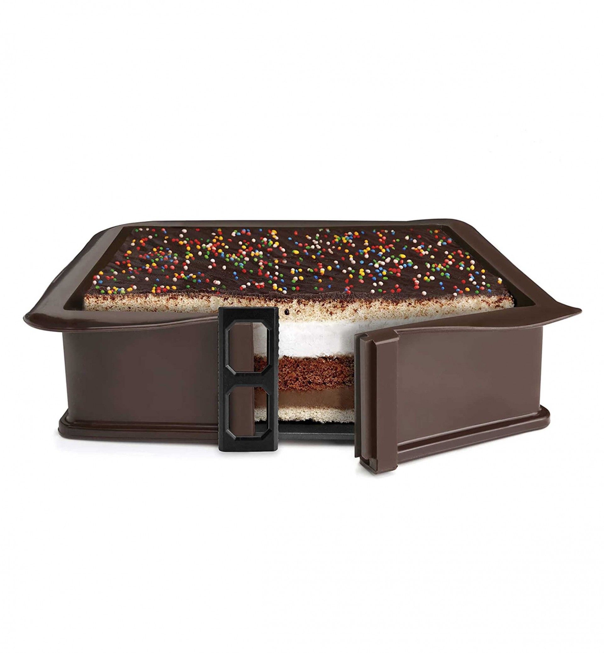 Molde Desmontável Quadrado 2500ml 25X25X7.5cm