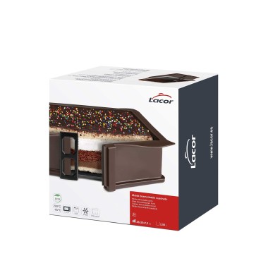 Molde Desmont�vel Quadrado 2500ml 25X25X7.5cm