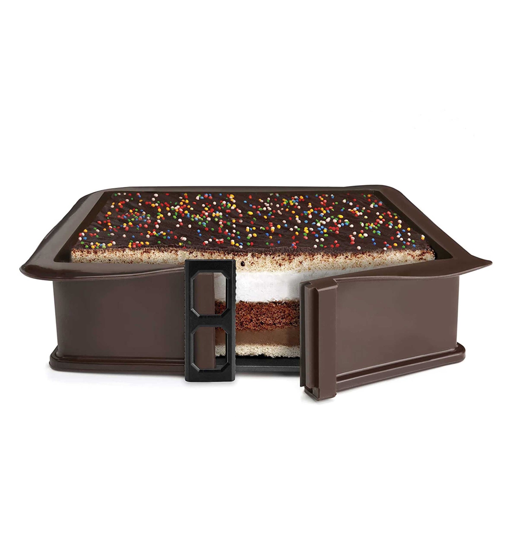 Molde Desmontável Quadrado 2500ml 25X25X7.5cm