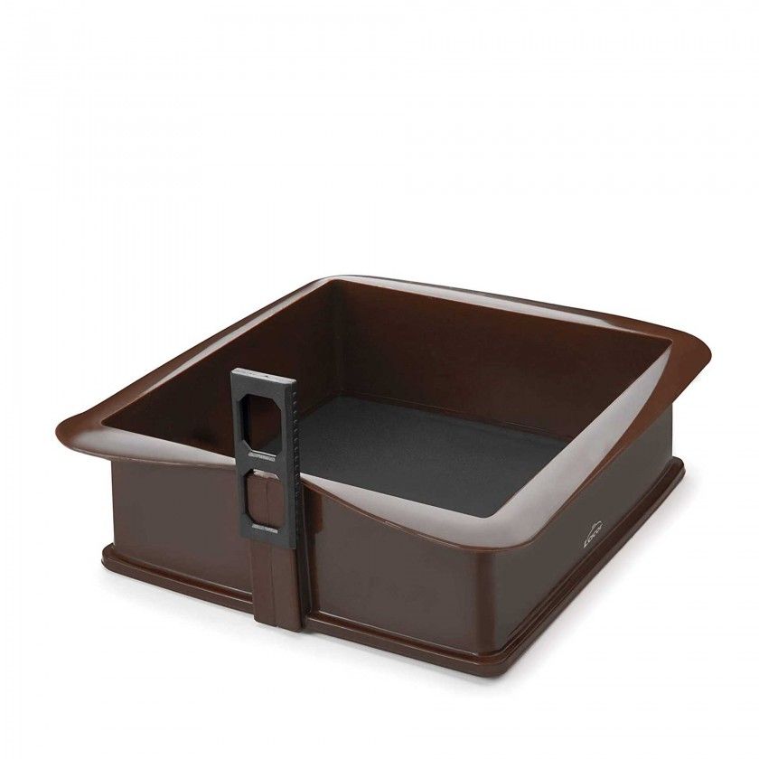 Molde Desmontvel Quadrado 2500ml 25X25X7.5cm