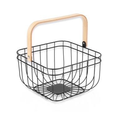 Fruteira Metal com Asa Quadrada 26X26X18.3cm