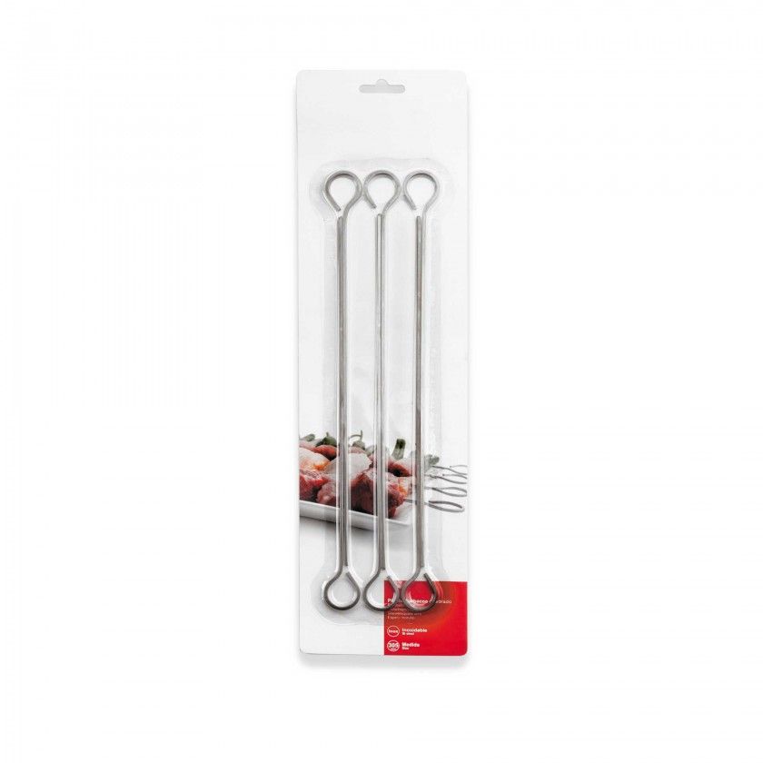 Espeto Inox Espetadas 20cm Pack 6