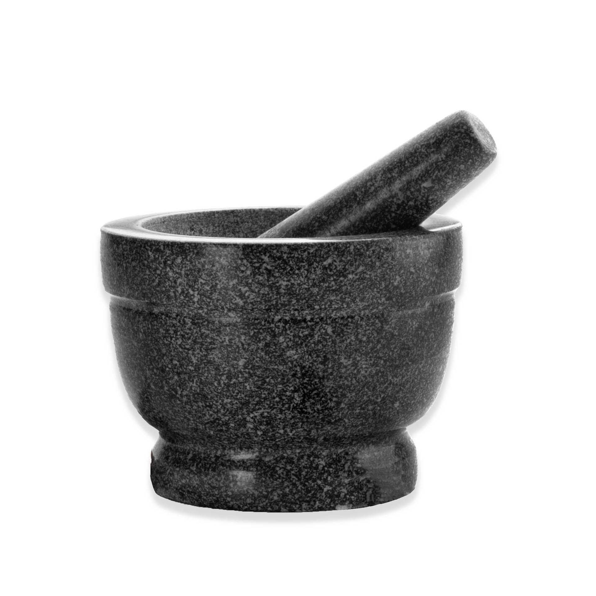 Almofariz com Pilão Granito Redondo 600ml 16X12cm