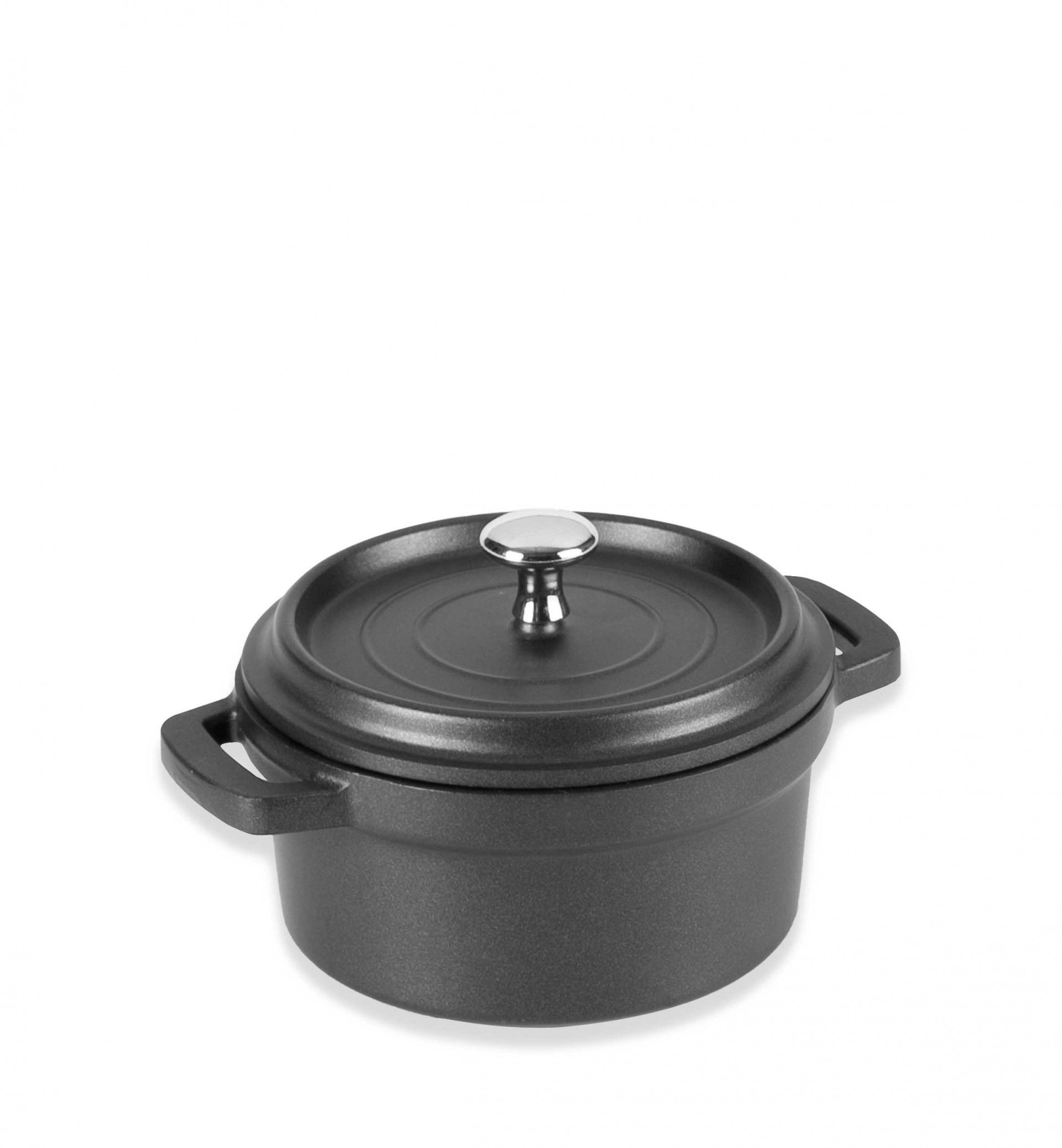 Caçarola Alumínio Fundido Redondo Mini Preto