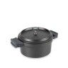 Caarola Alumnio Fundido Redondo Preto 2.4L 20X8cm