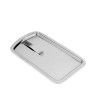 Bandeja Porta Conta Inox com Pinça 12X21.5cm Bandeja Porta Conta Inox com Pinça 12X21.5cm
