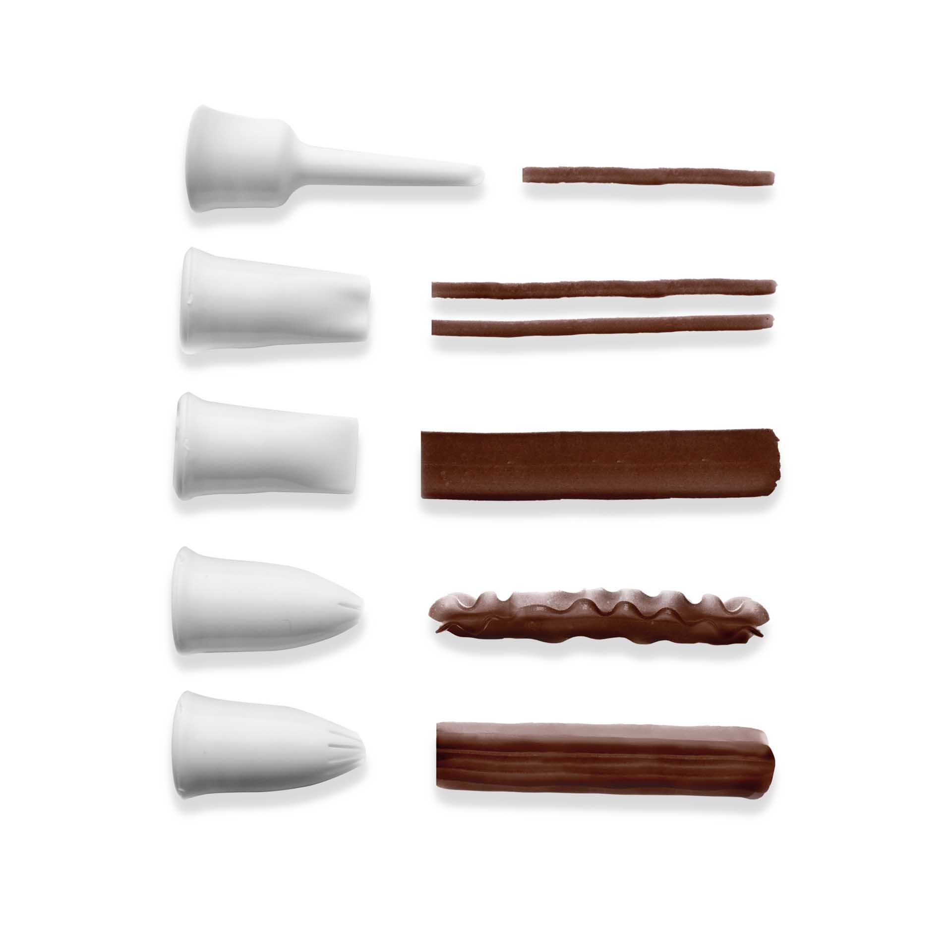 Garrafa Decoradora Silicone com 6 Bicos 140ml 5.5X16cm