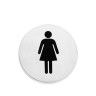 Sinal Inox WC Mulher 7.5cm Sinal Inox WC Mulher 7.5cm