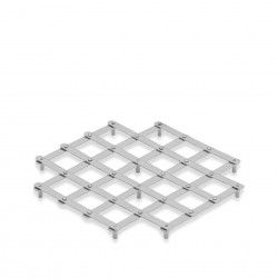 Base Quentes Inox Quadrado 23X23X2.5cm