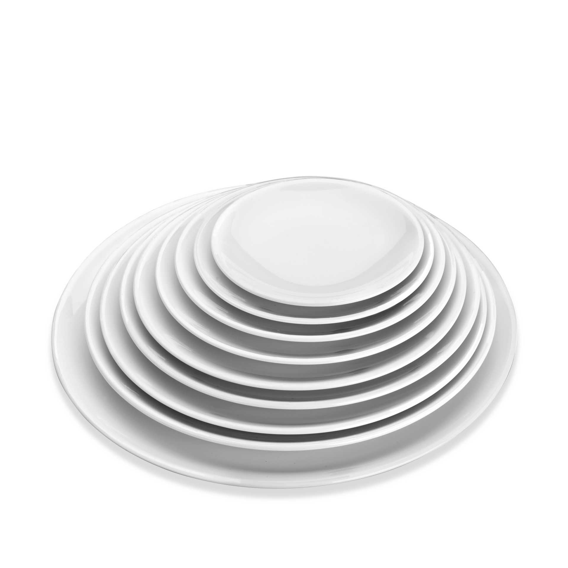 Prato Melamina Classic Redondo Branco 25.4X2.9cm