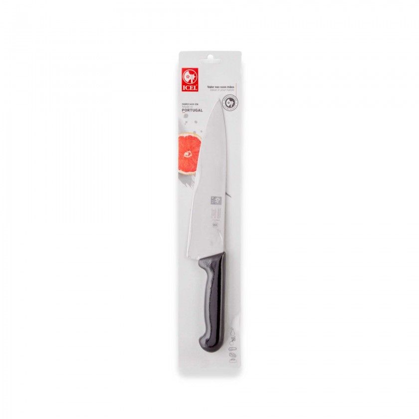 Faca Chefe Icel Cabo Preto Faca Chefe Icel Cabo Preto