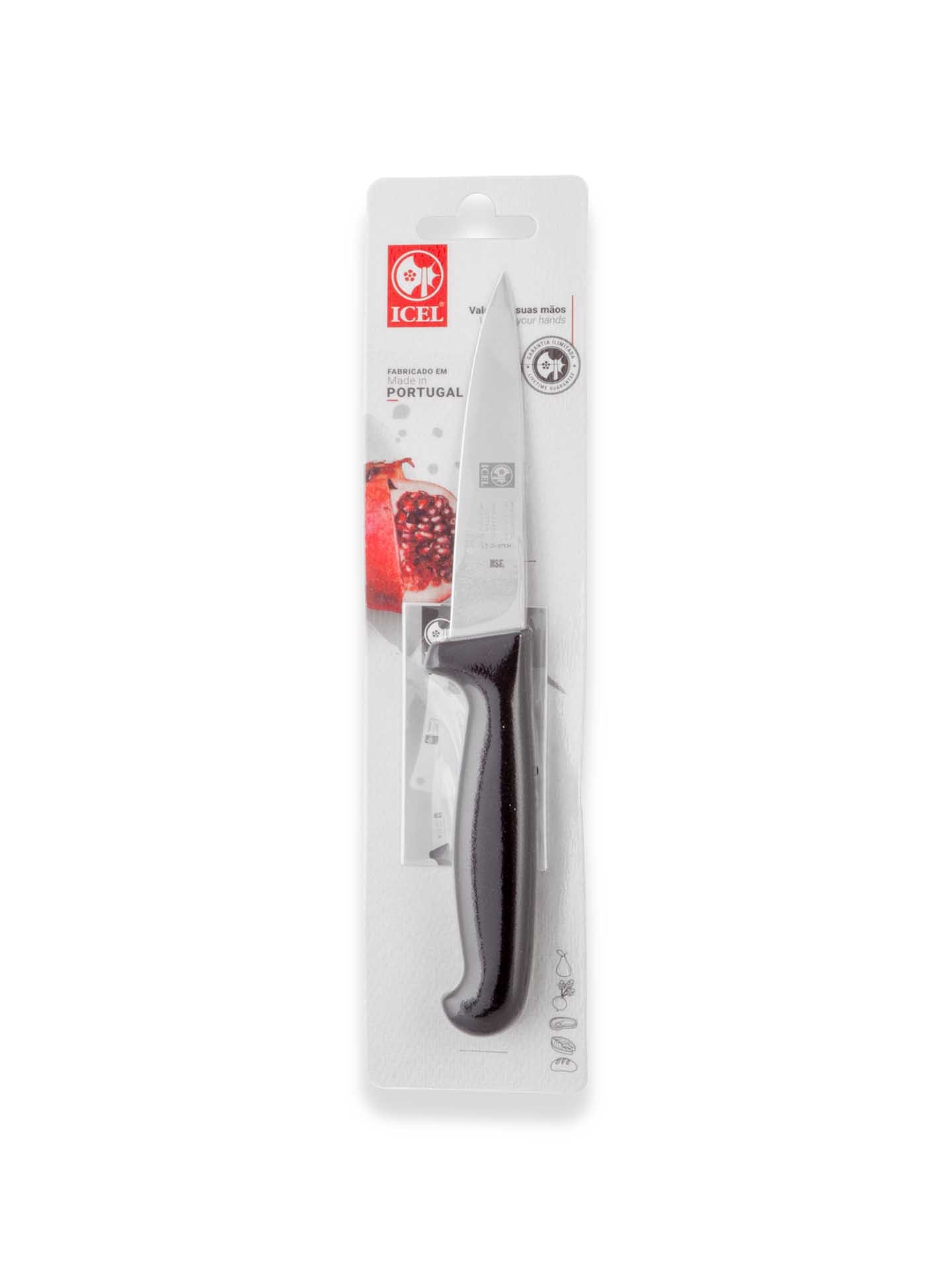 Faca Legumes Icel Cabo Preto 10CM