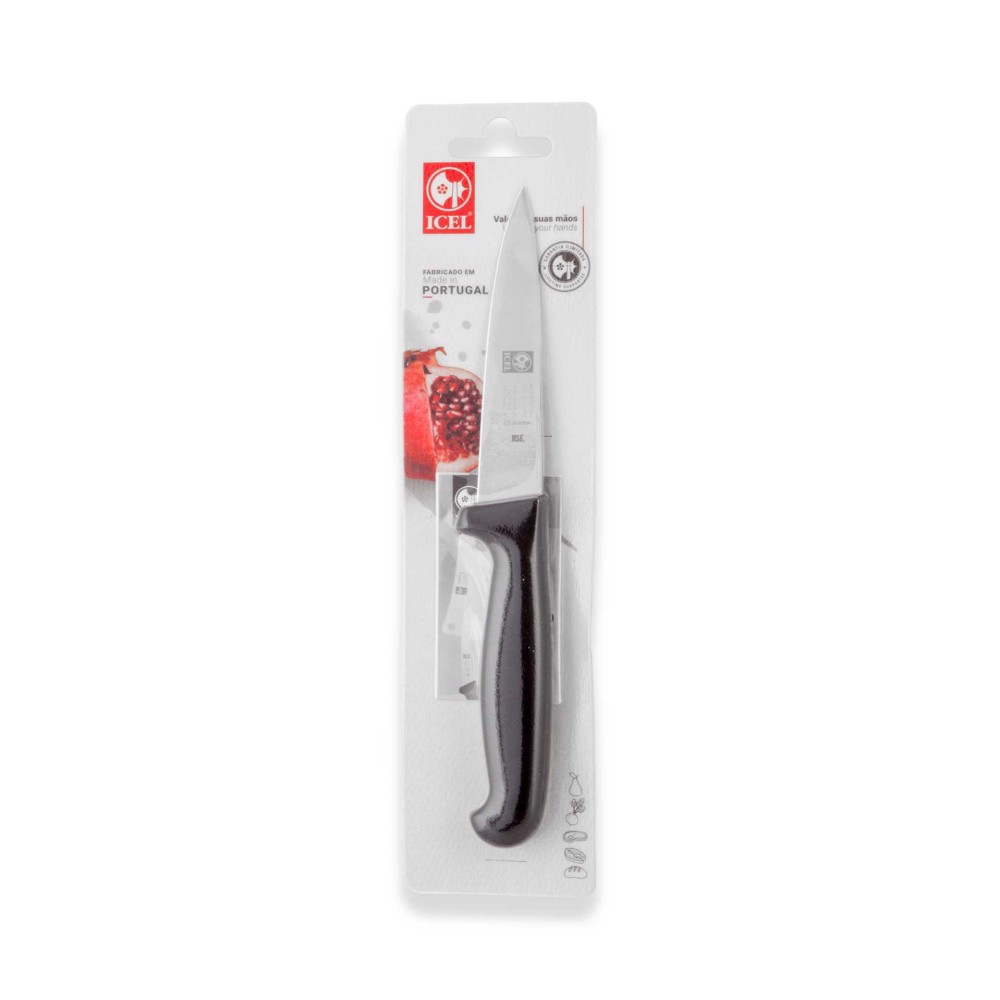Faca Legumes Icel Cabo Preto 12cm
