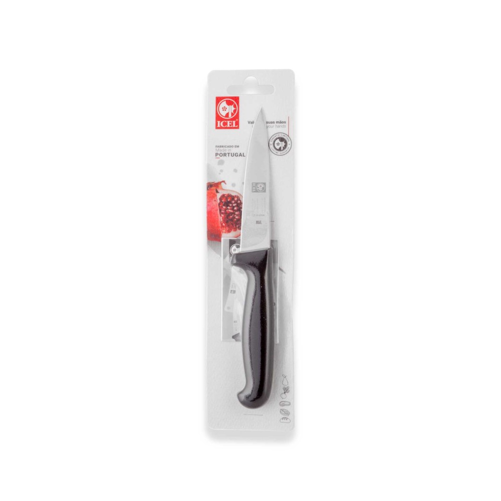 Faca Legumes Icel Cabo Preto 10CM