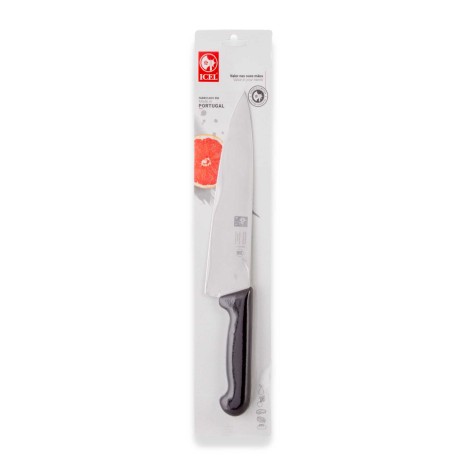Faca Chefe Icel Cabo Preto 26CM - Image product