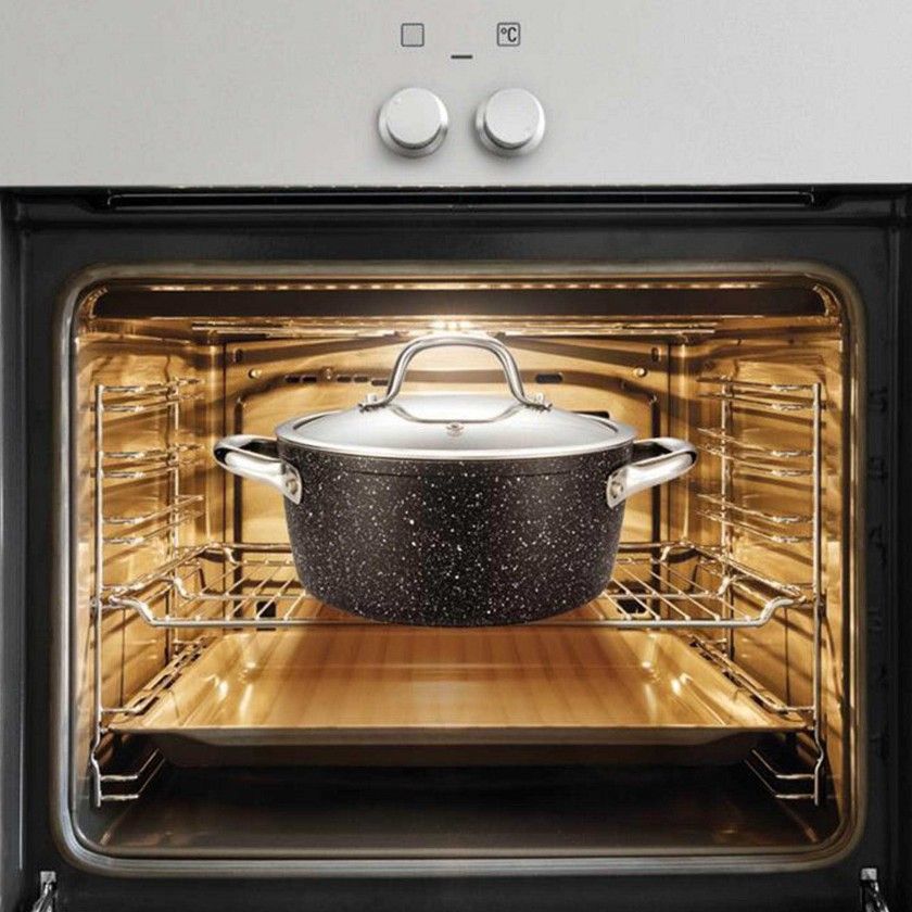 Panela com Tampa Vidro President Stone