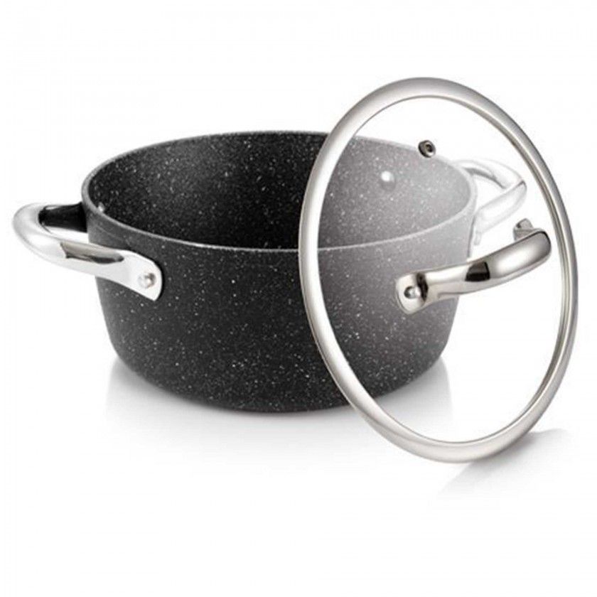 Panela com Tampa Vidro President Stone 20cm Panela com Tampa Vidro President Stone 20cm