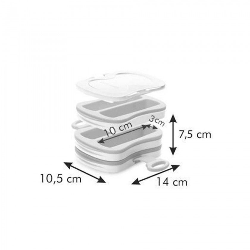 Prensa para Barras Nutritivas Della Casa 14X10.5X7.5cm