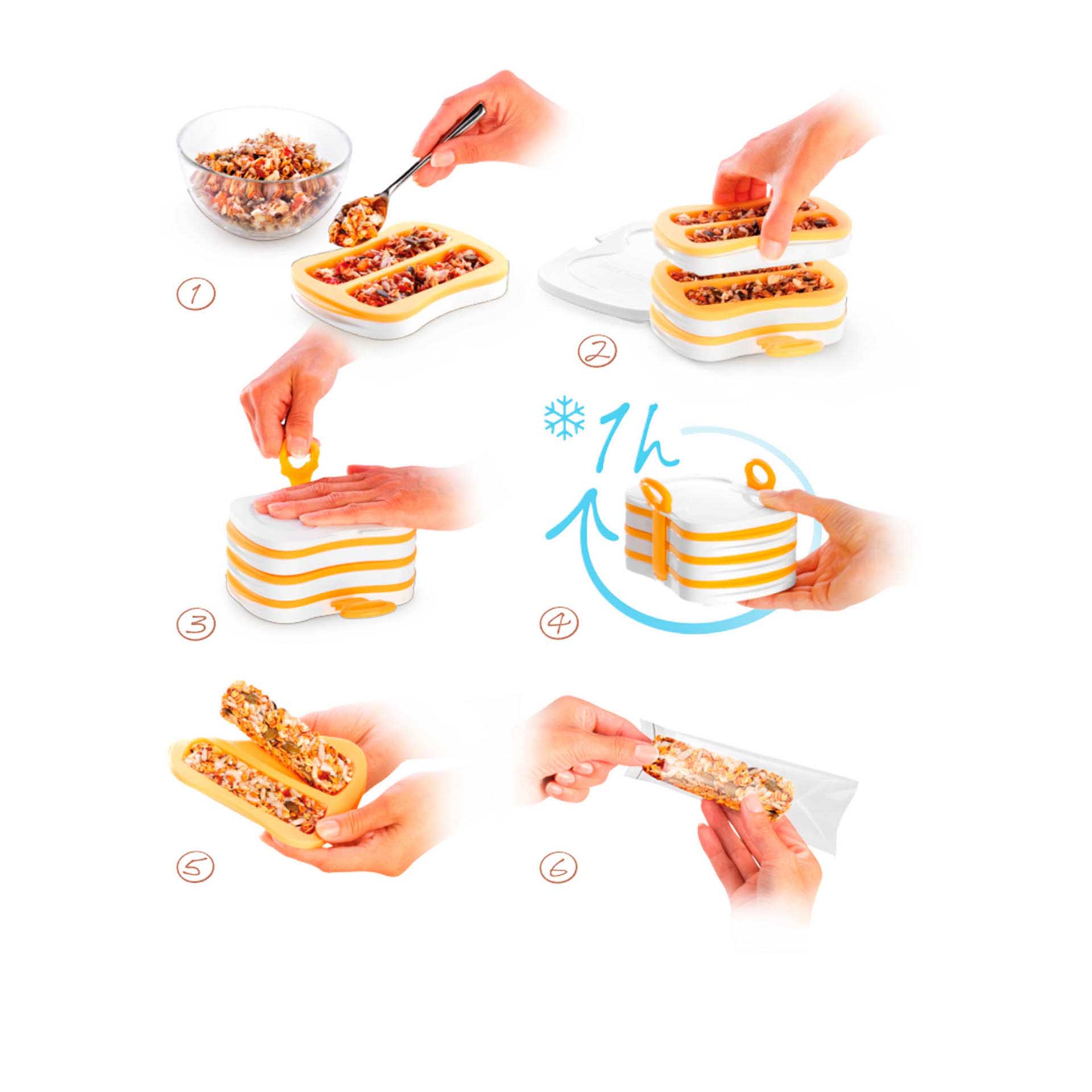 Prensa para Barras Nutritivas Della Casa 14X10.5X7.5cm