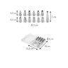 Boquilha Decoradora Inox Delicia 18X12.5X4cm Pack 13 Boquilha Decoradora Inox Delicia 18X12.5X4cm Pack 13