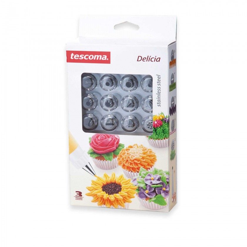 Boquilha Decoradora Inox Delicia 18X12.5X4cm Pack 13 Boquilha Decoradora Inox Delicia 18X12.5X4cm Pack 13
