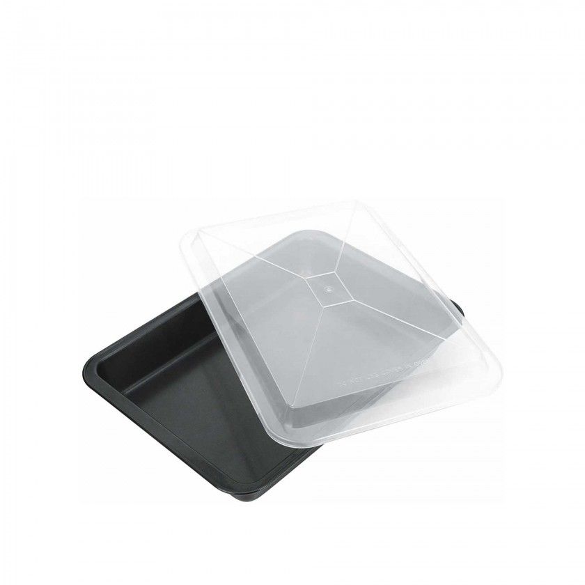 Tabuleiro Forno Antiaderente Delicia com Tampa 33X23X5.5cm