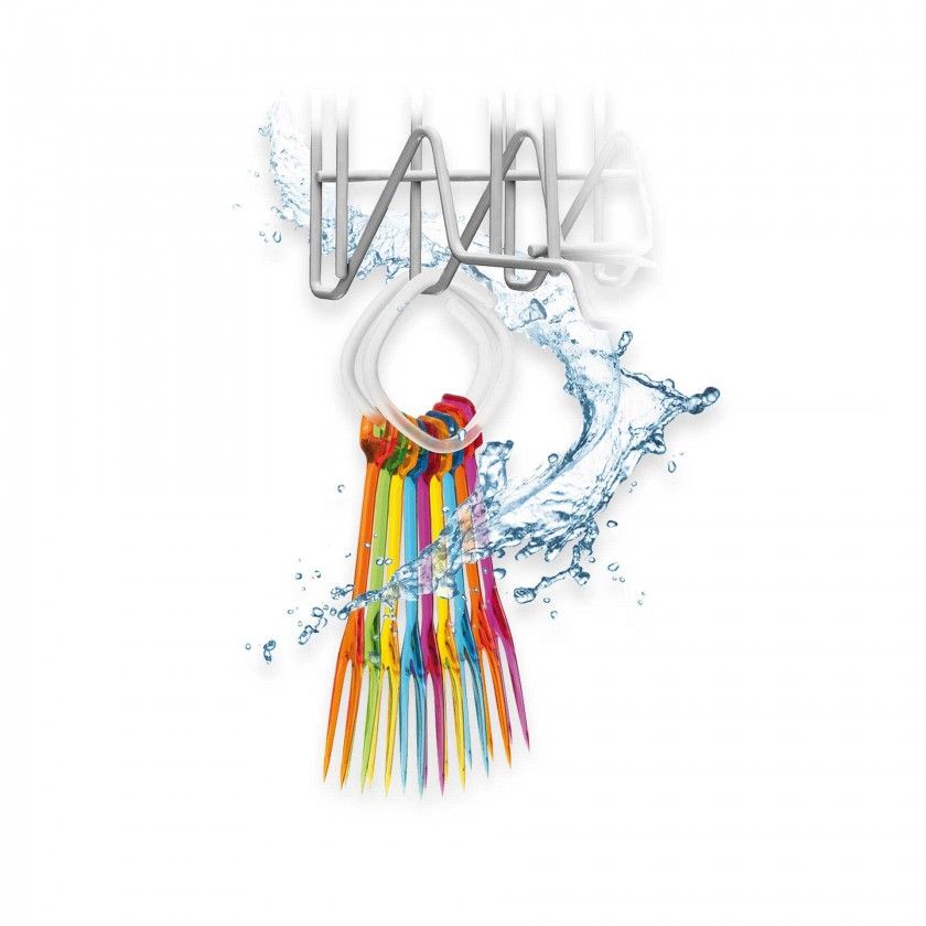 Garfo Aperitivos Presto com Suporte 5.5X12cm Pack 20