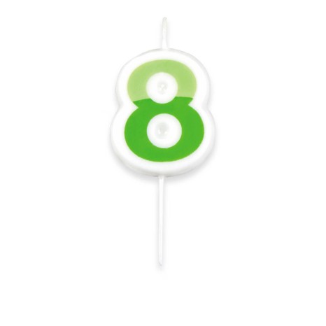 Vela Números Delicia Kids 5cm N.8 - Image product