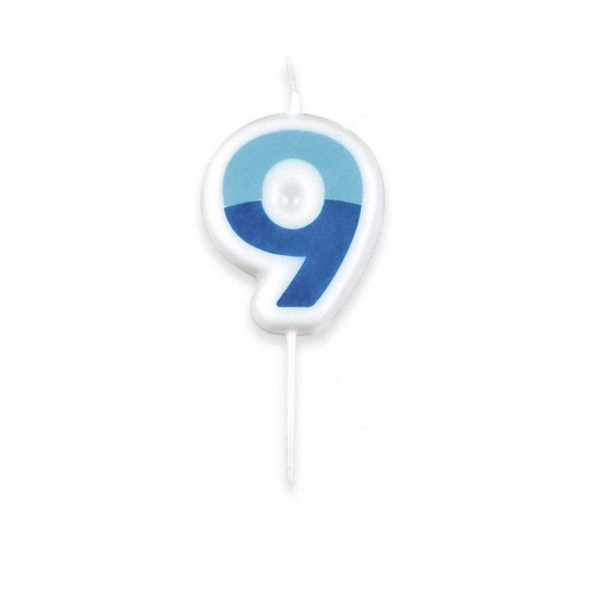 Vela Nmeros Delicia Kids 5cm N.9