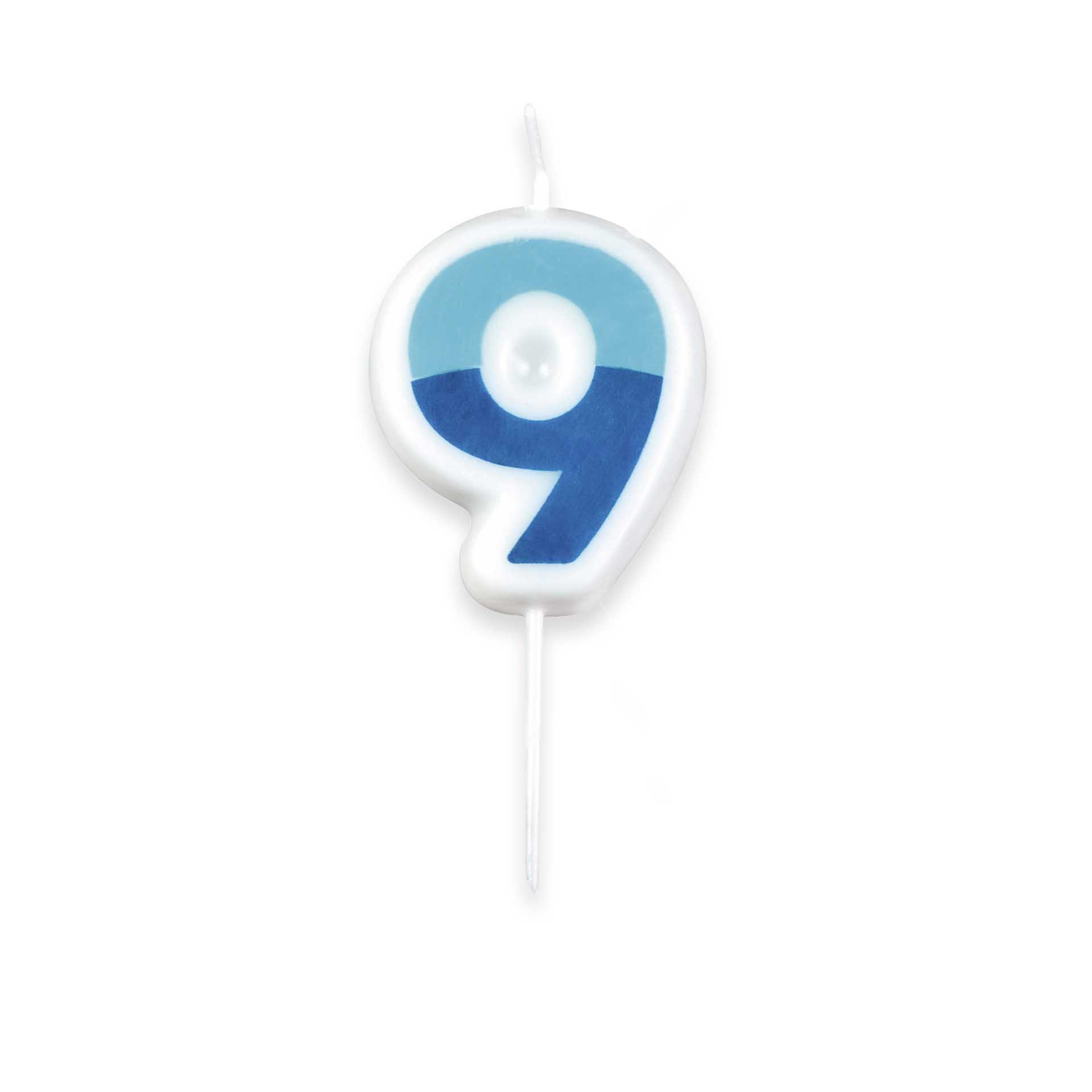Vela Números Delicia Kids 5cm N.9