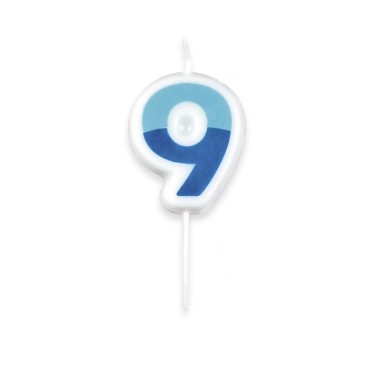 Vela Números Delicia Kids 5cm N.9