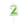 Vela N�meros Delicia Kids 5cm N.2