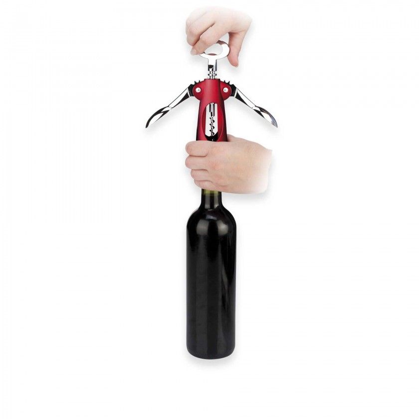 Saca-Rolhas 2 Alavancas Uno Vino 18cm Saca-Rolhas 2 Alavancas Uno Vino 18cm