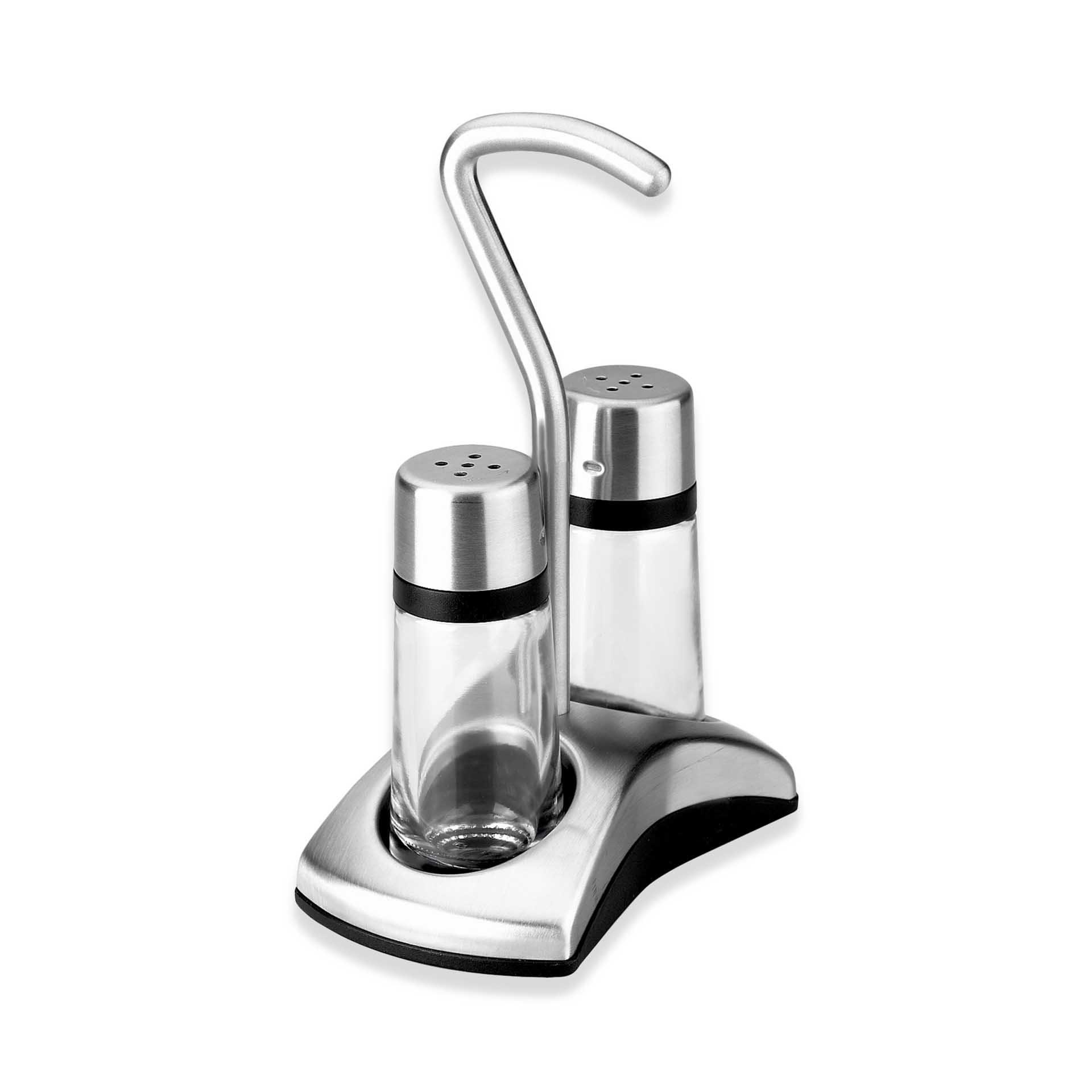 Saleiro + Pimenteiro Luxe com Suporte 30ml