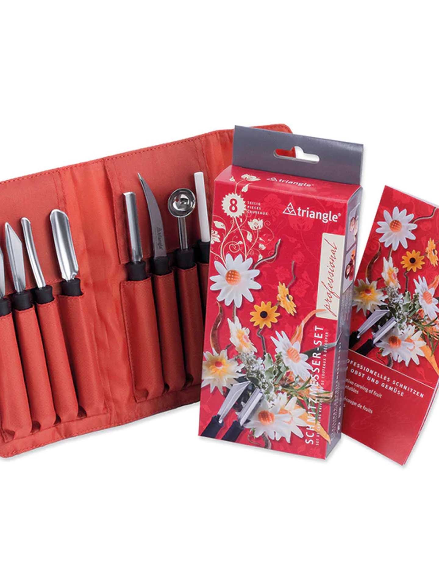 Conjunto Facas para Decoração Frutas 8 Peças