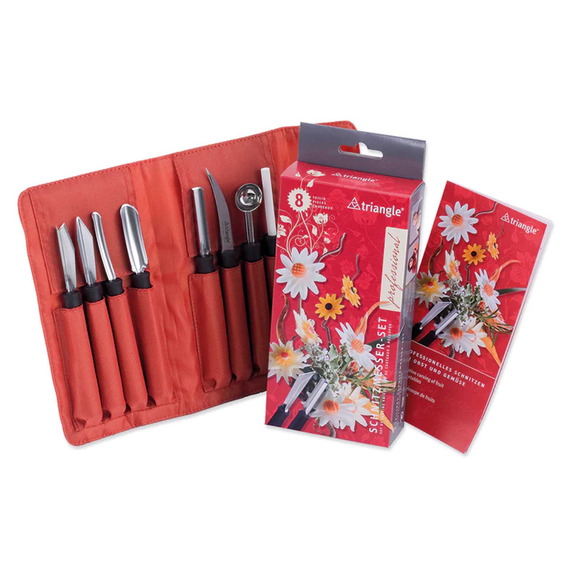 Conjunto Facas para Decoração Frutas 8 Peças