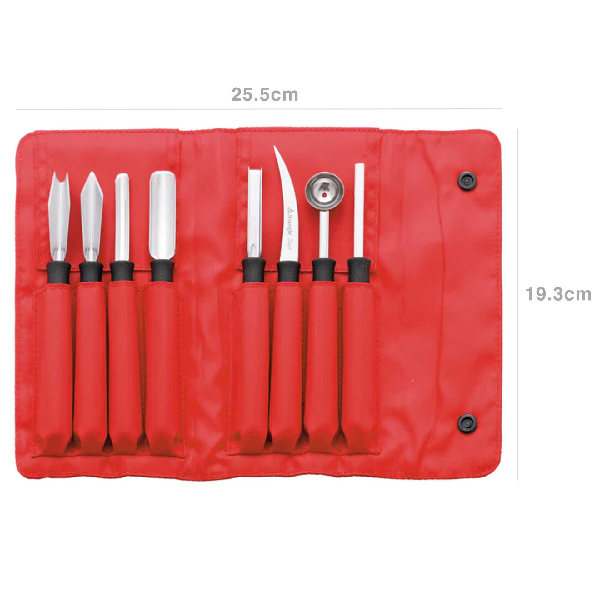 Conjunto Facas para Decoração Frutas 8 Peças