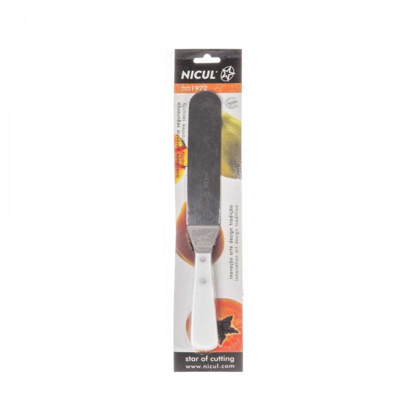 Espátula Nicul Curva Cabo Branco 15cm Espátula Nicul Curva Cabo Branco 15cm