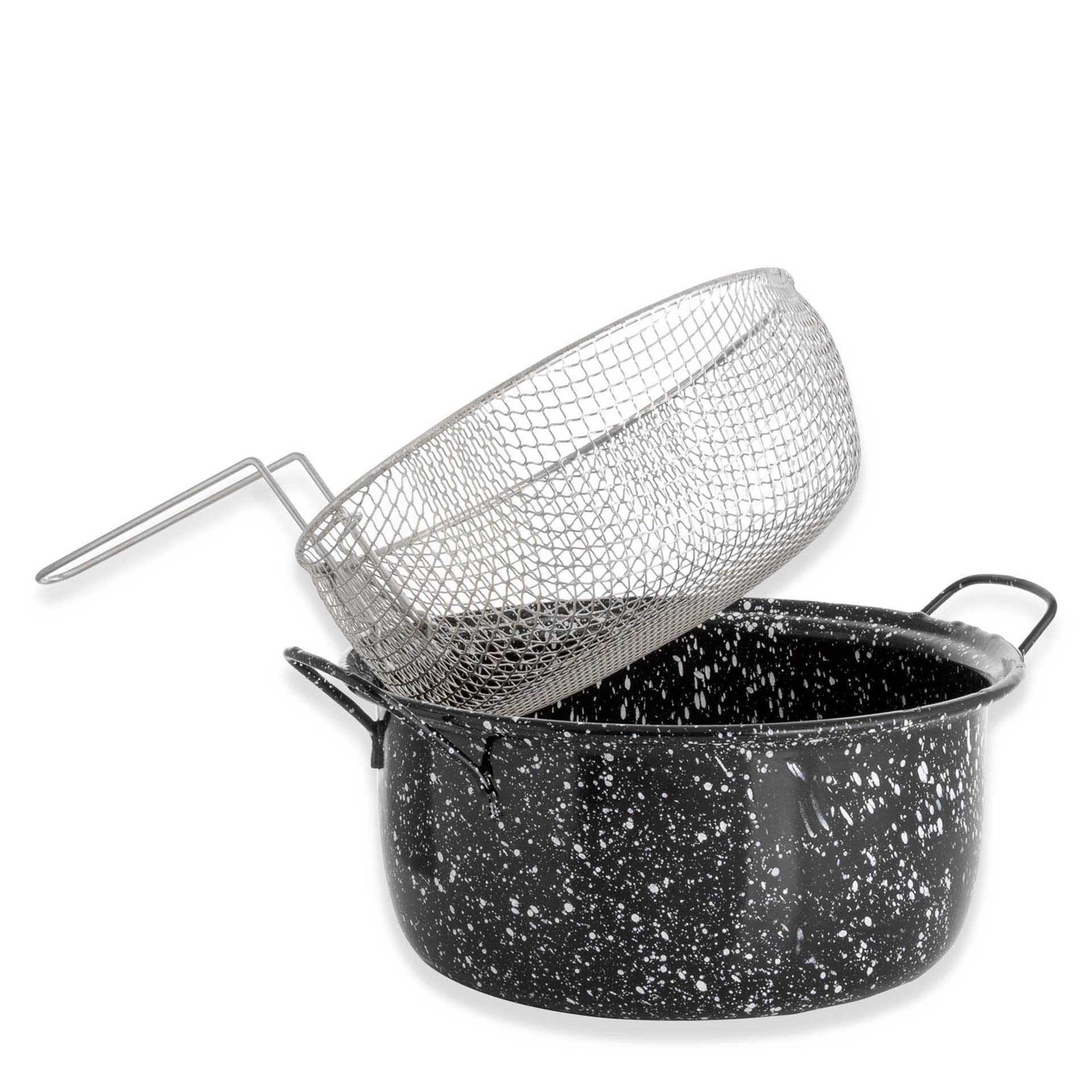 Fritadeira Esmalte Use com Rede + Tampa N.24