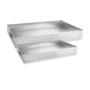 Tabuleiro Forno Alumínio Pro com Asas Forte 50X30X6cm