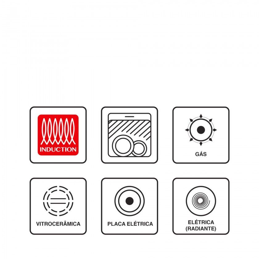 Panela Pressão Inox Classic 6L 24cm Panela Pressão Inox Classic 6L 24cm