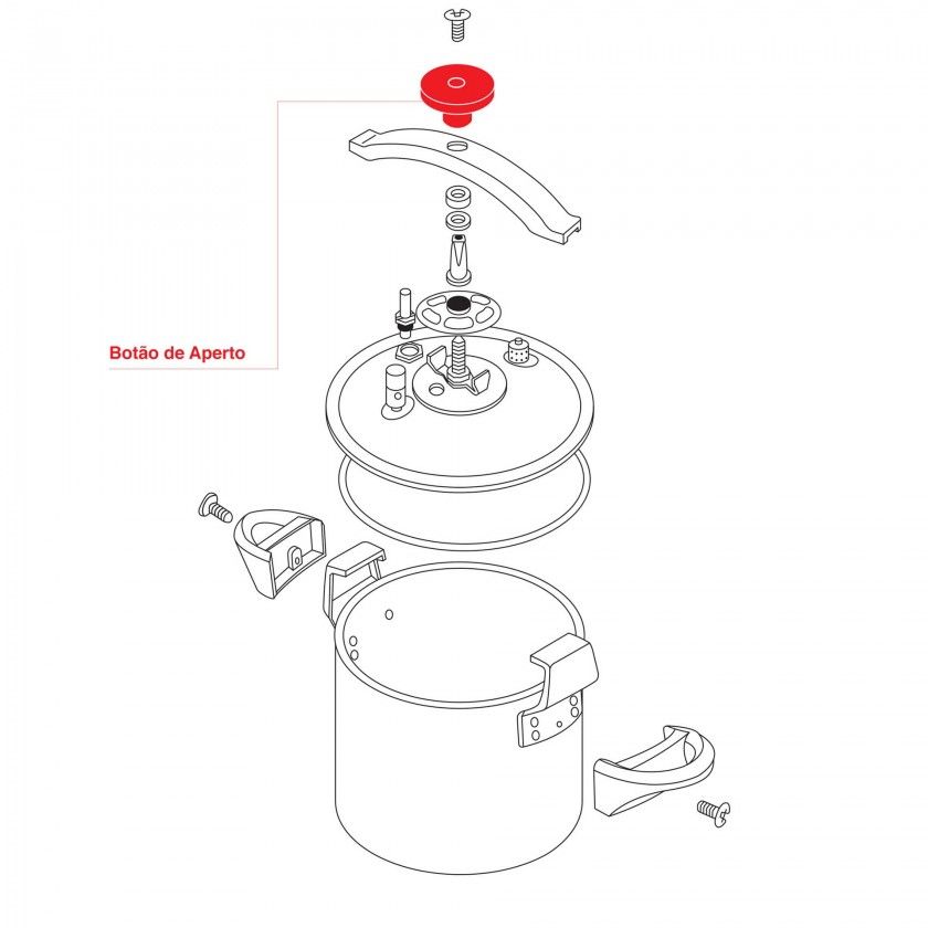 Botão Aperto para Panela Pressão Botão Aperto para Panela Pressão
